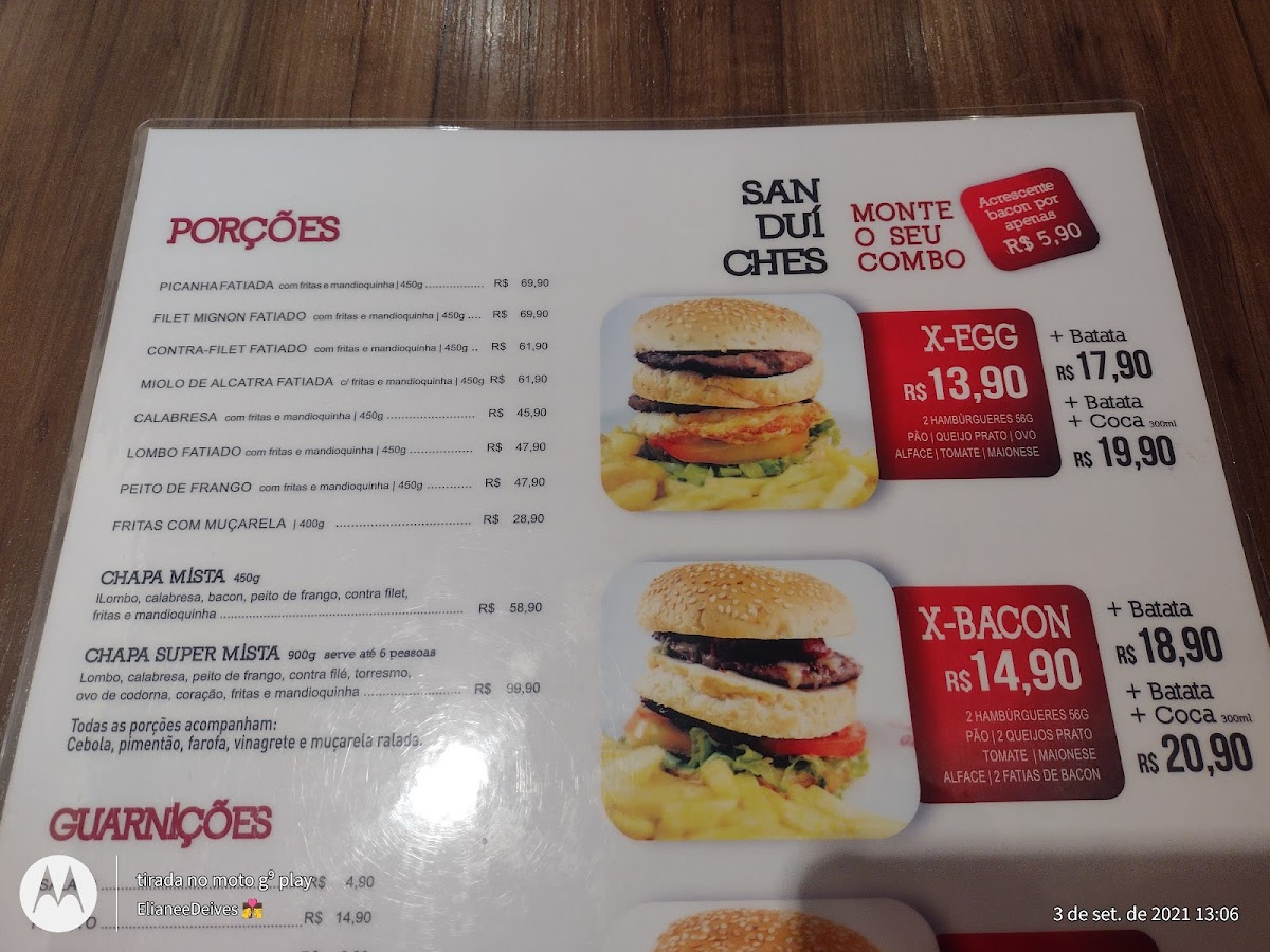 Minas Grill Menu - Image 1